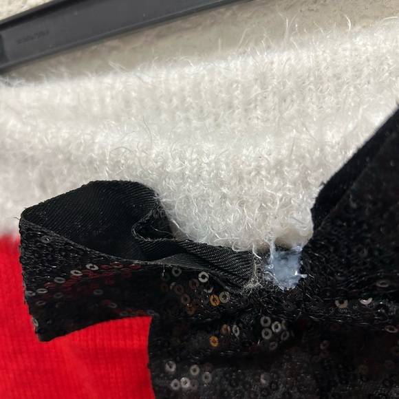 Planet Gold Pencil Knit Christmas Skirt with Sequin Bow NWT - Picture 6 of 6